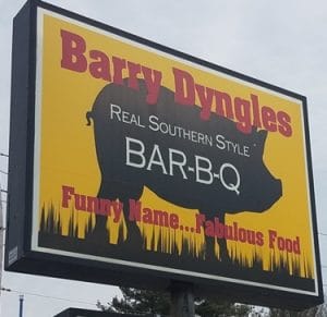 Barry Dyngles bbq logo